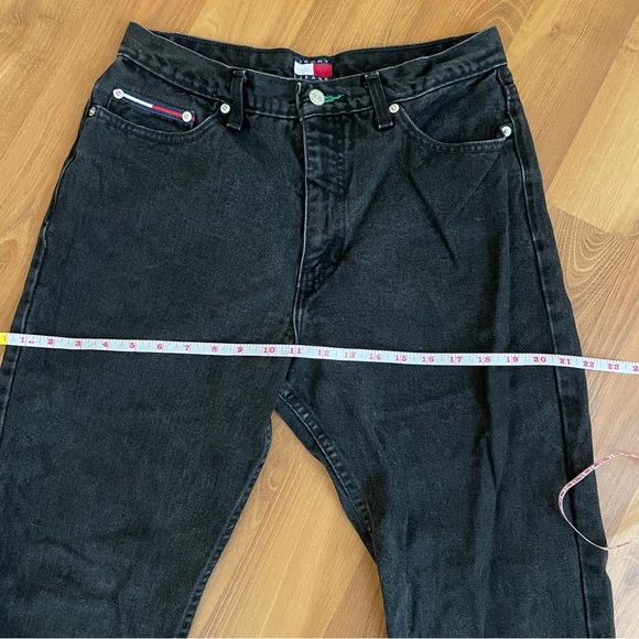 Vintage Tommy Hilfiger 100% Cotton straight leg jeans 30 fits 29 - Picture 2 of 7
